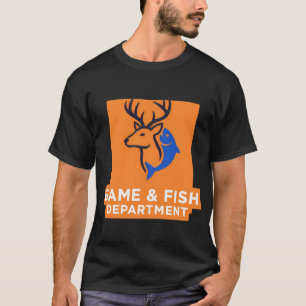 Camiseta Departamento de Caça e Pesca Simples, porém Podero