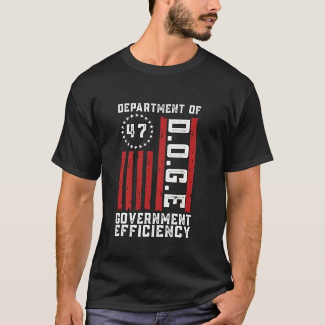 Camiseta Departamento De Eficiência Do Governo DOGE (Frente)