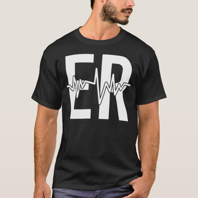 Camiseta Departamento De Emergência Er Enfermeira Frente De (Frente)