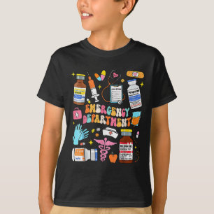 Camiseta Departamento De Emergência Sala Er Rn Enfermeira E