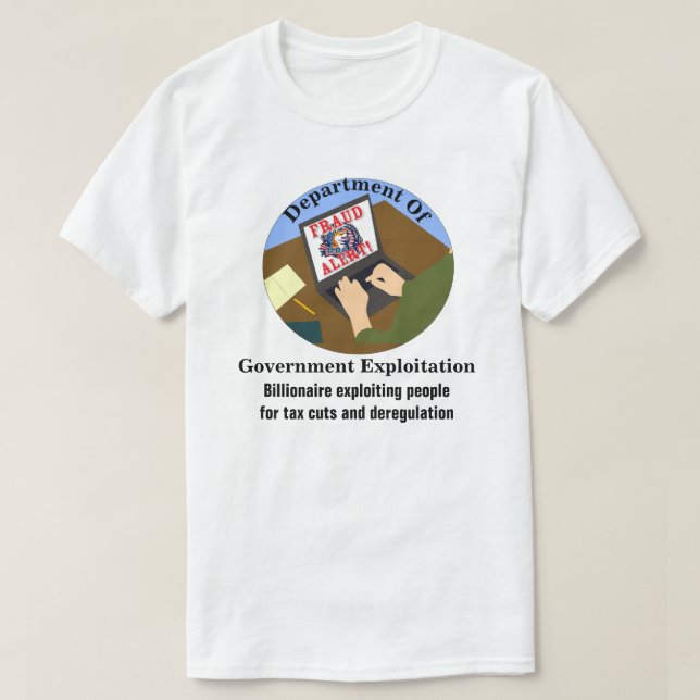 Camiseta Departamento De Exploração De Governos (Frente do Design)