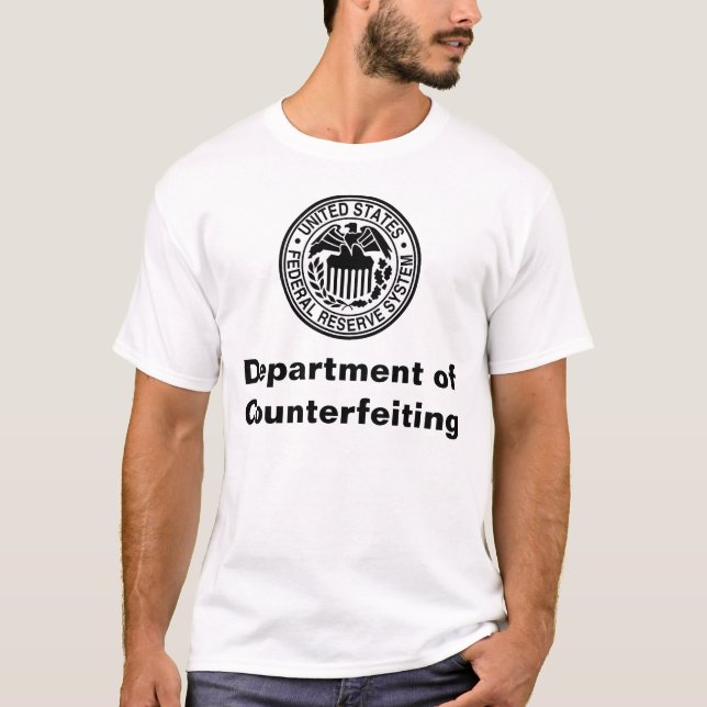 Camiseta Departamento de falsificar (Frente)