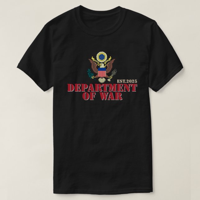 Camiseta Departamento De Guerra 2025 (Frente do Design)