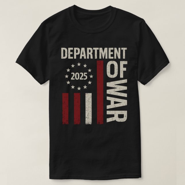 Camiseta Departamento de Guerra 2025 (Frente do Design)