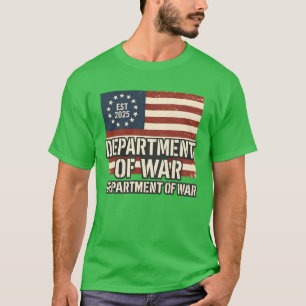 Camiseta Departamento de Guerra Estabelecido 2025 Re-Estabe