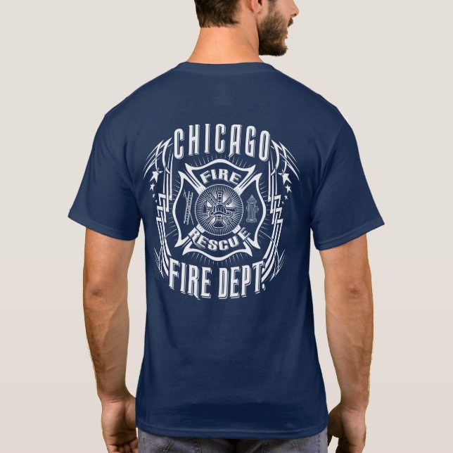 Camiseta Departamento de Incêndio de Chicago (Verso)
