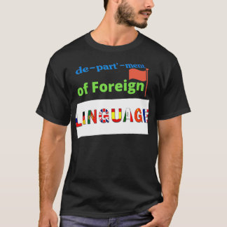 Camiseta Departamento de Língua Estrangeira