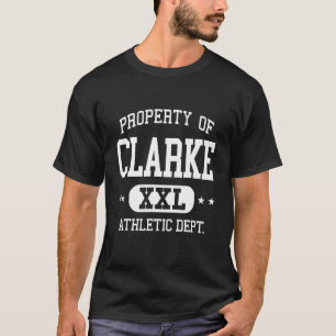 Camiseta Departamento de Propriedade Atlética Clarke Retro