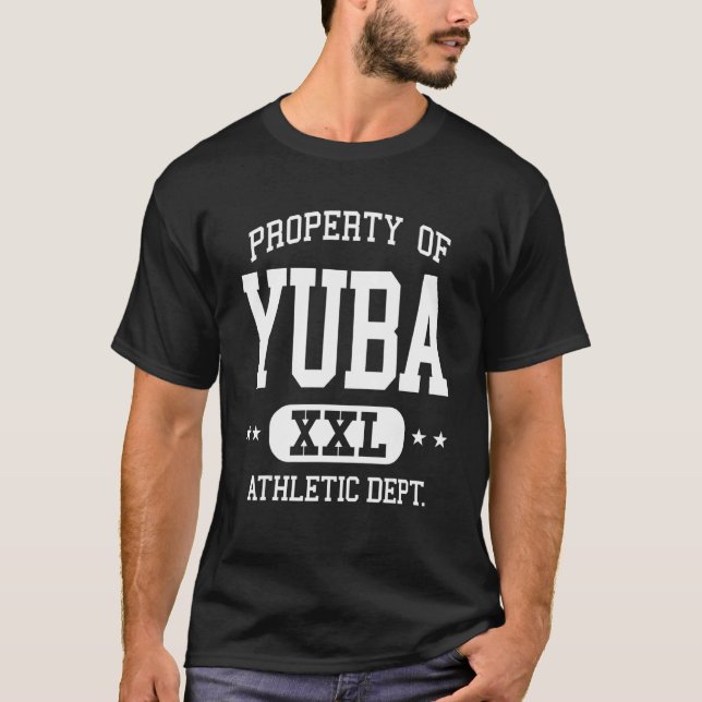 Camiseta Departamento de Propriedade Atlética Retro Yuba  1 (Frente)