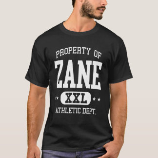 Camiseta Departamento de Propriedade Atlética Retro Zane 1