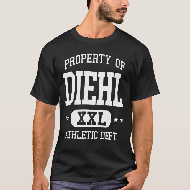 Camiseta Departamento de Propriedade Retro Atlética Diehl (Frente)