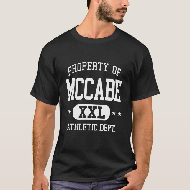 Camiseta Departamento de Propriedade Retro-Atlética McCabe (Frente)