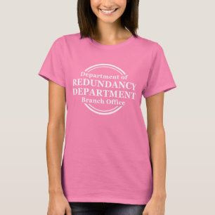 Camiseta Departamento de Redundância Engraçado Humor de Cam