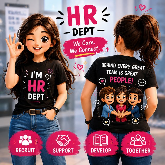 Camiseta Departamento de RH | Presente para a Equipe de Rec (Criador carregado)