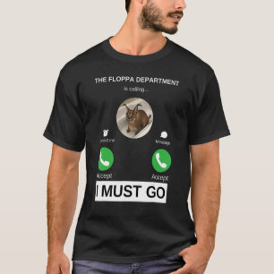 Camiseta Departamento Floppa está Chamando Meme de Gato Car