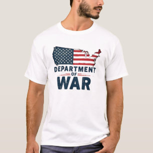 Camiseta Department of War Vintage USA Flag