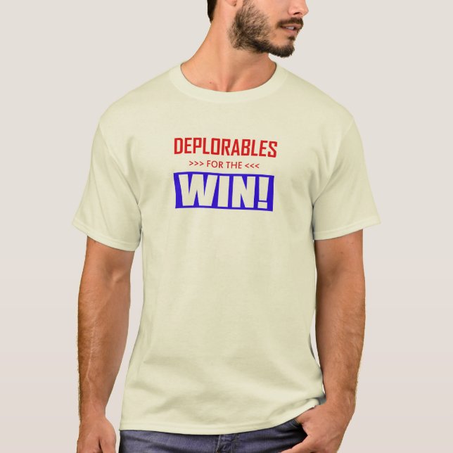 Camiseta Deploráveis Para O Ganho! (Frente)