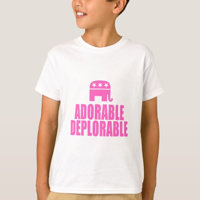 Camiseta Deplorável Adorável (Frente)