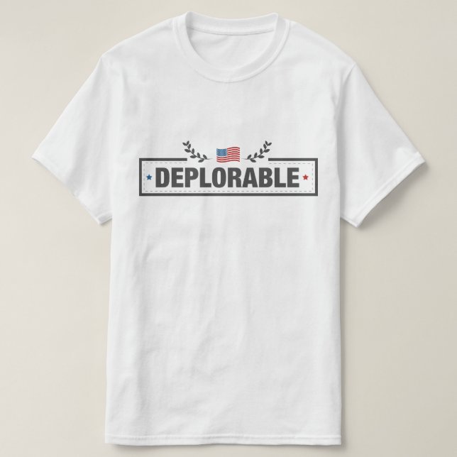 Camiseta Deplorável americano (Frente do Design)