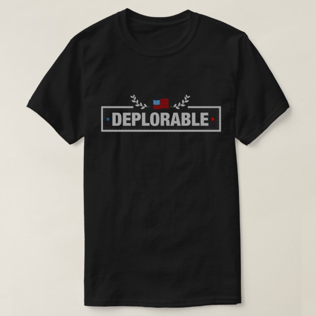 Camiseta Deplorável americano (Frente do Design)