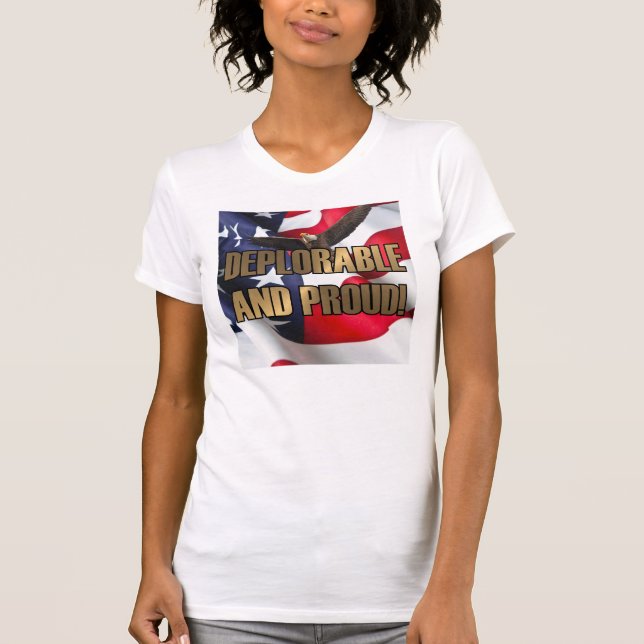 CAMISETA DEPLORÁVEL E ORGULHOSO (Frente)
