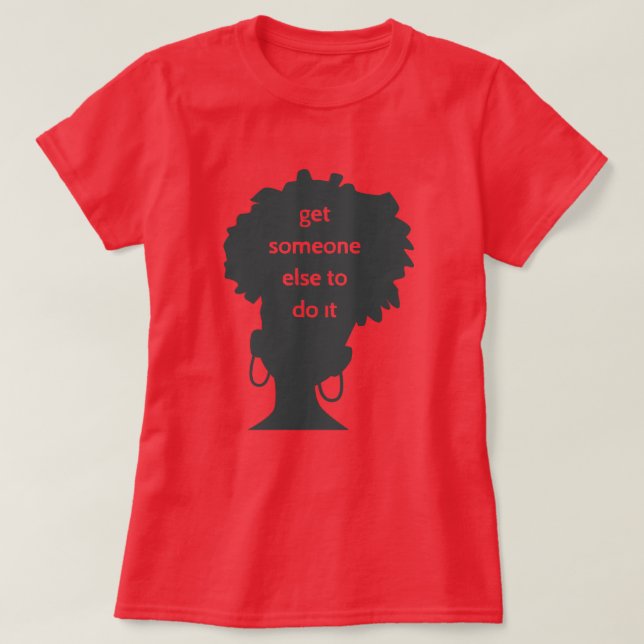 Camiseta depois arranje outra mulher negra feminista (Frente do Design)