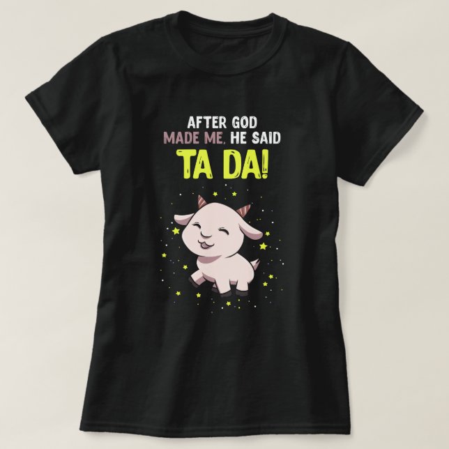 Camiseta Depois dos deuses me fazerem ir (Frente do Design)