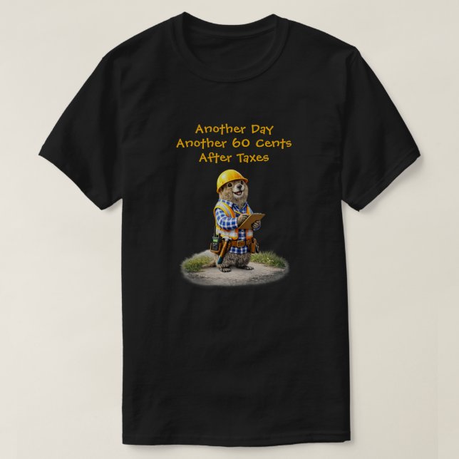 Camiseta "Depois dos Impostos" (Frente do Design)