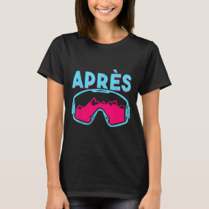 Camiseta Depois, Óculos de Esqui Retro Vintage Anos 80 90s