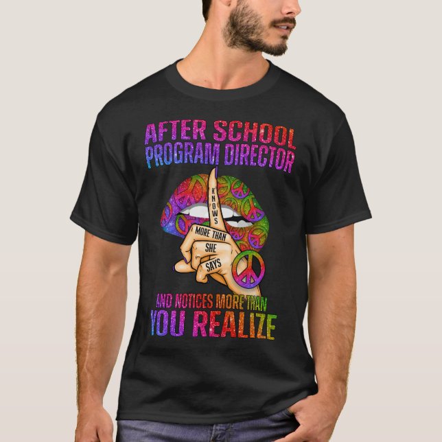 Camiseta Depois que a diretora do programa escolar souber m (Frente)