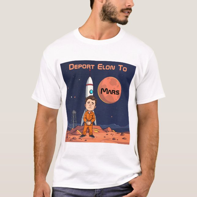 Camiseta Deport Elon To Mars (Frente)