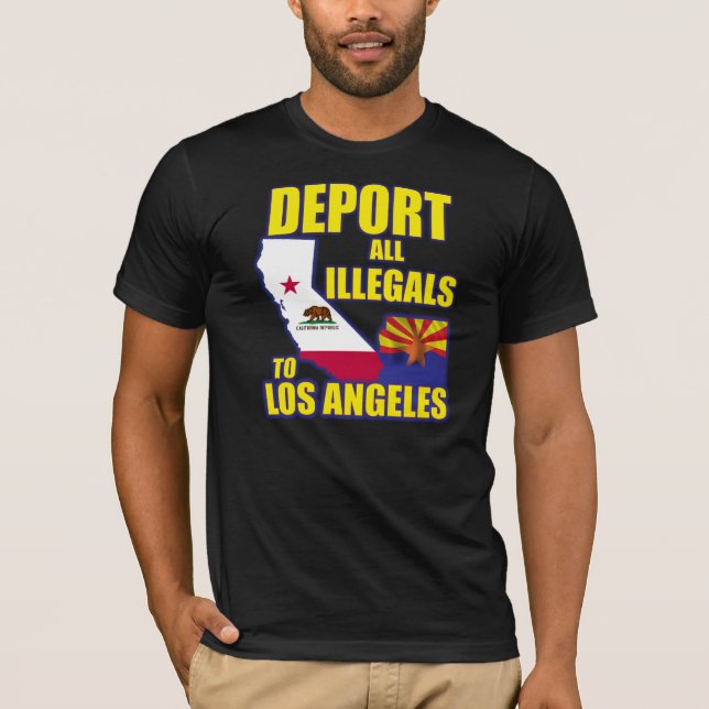 Camiseta Deport todos os Illegals a Los Angeles (Frente)