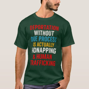 CAMISETA DEPORTAÇÃO, TRÁFICO HUMANO