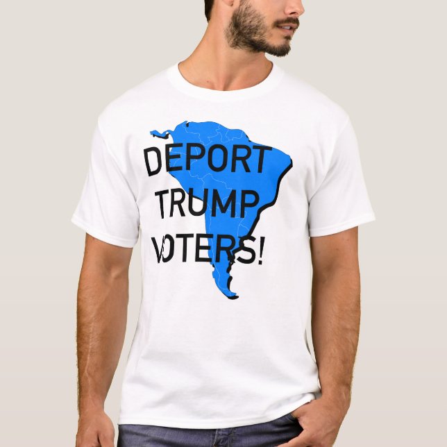 Camiseta Deportem os eleitores do Trump! (Frente)