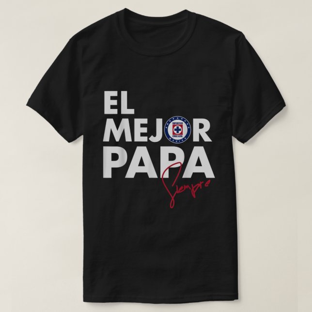 Camiseta Deportivo Cruz Azul El Mejor Papa (Frente do Design)