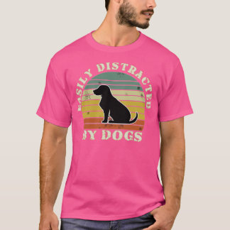 Camiseta Depositado Facilmente Por Cães Engraçado Retro Vin