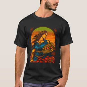 Camiseta Depositante da mitologia grega Deusa Harvester