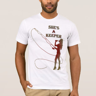 Camiseta Depositário da mulher do bebendo da pesca