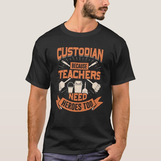 Camiseta Depositário Porque Professores Precisam De Heróis  (Frente)