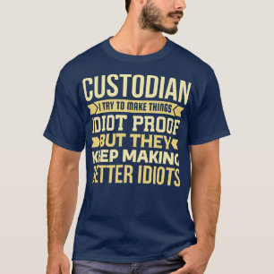 Camiseta Depositário Presente Eu Tento Fazer Coisas Idiota