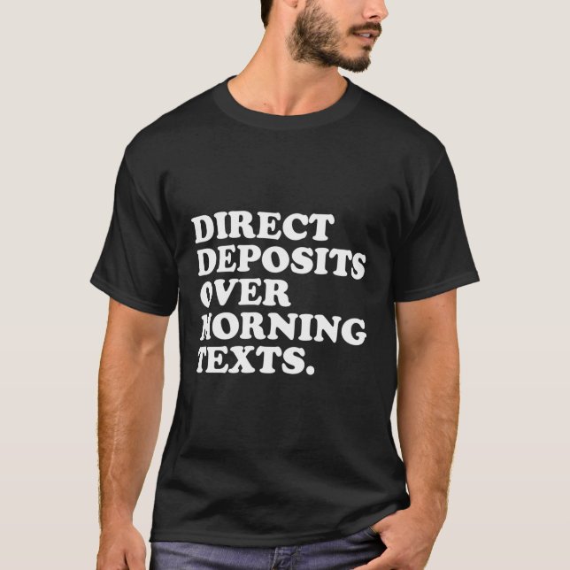 Camiseta Depósitos Diretos Durante A Manhã Textos - Empreen (Frente)