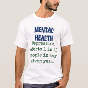 Camiseta Depressão Afeta 1 Em 10 - Cotação Saúde Mental