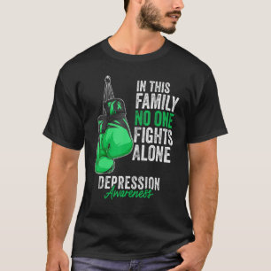 Camiseta Depressão Consciência Mês Luva Fita Verde