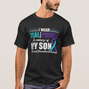 Camiseta Depressão Suicida Roxo Teórico Para Prevenção 
