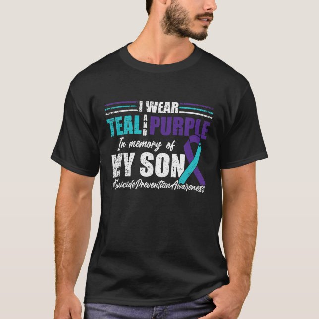 Camiseta Depressão Suicida Roxo Teórico Para Prevenção De C (Frente)