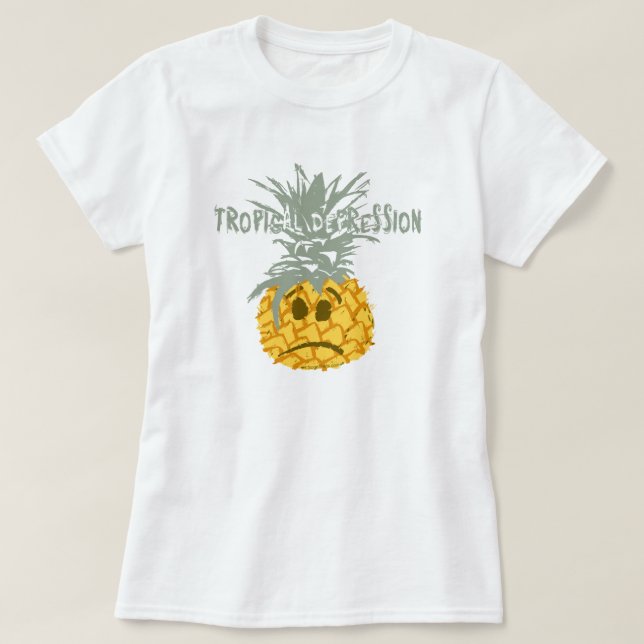 Camiseta Depressão tropical (Frente do Design)