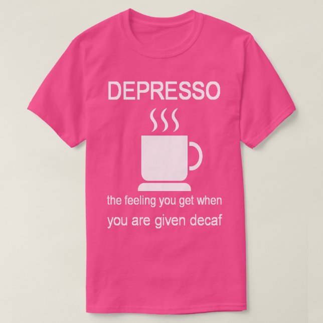 Camiseta Depresso O Sentimento Que Sente Quando Lhe É Admin (Frente do Design)