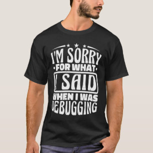 Camiseta Depuração de Código de Computador Design para Pro