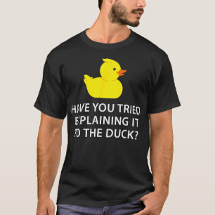 Camiseta Depuração de Pato de Borracha do Programador Engra