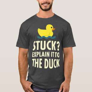 Camiseta Depuração de Pato de Borracha Enfiada no Programad
